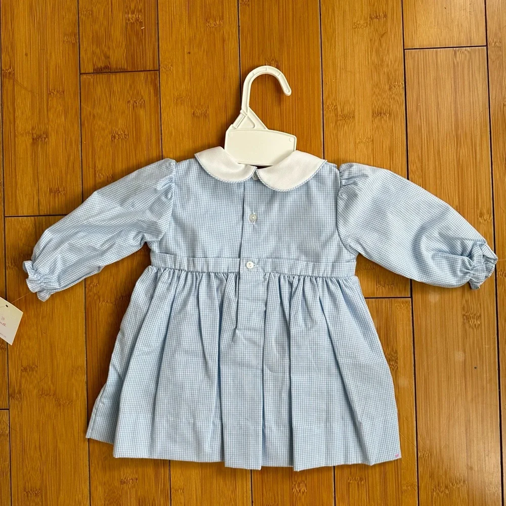 Petit Ami Football Applique Dress with Removeable Bib and Matching Bloomers NWT - Picture 4 of 5